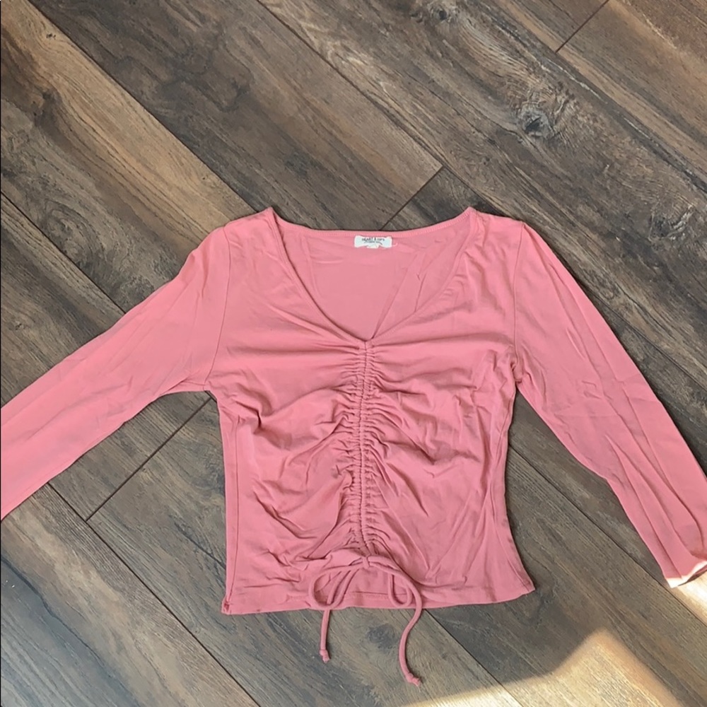 3/4 sleeve crop top NWOT